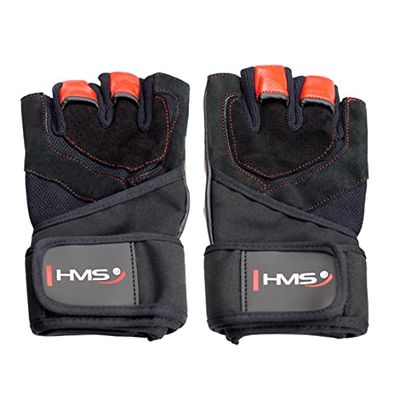 HMS 5907695523171 Unisex fitnesshandskar för män, röd, en storlek