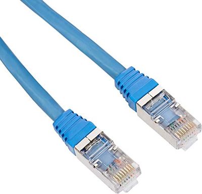 Cordon de Brassage Rj45 Cat6 A F/Utp, 4 Mètre, Bleu