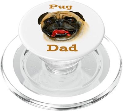 Pug Dad PopSockets PopGrip for MagSafe