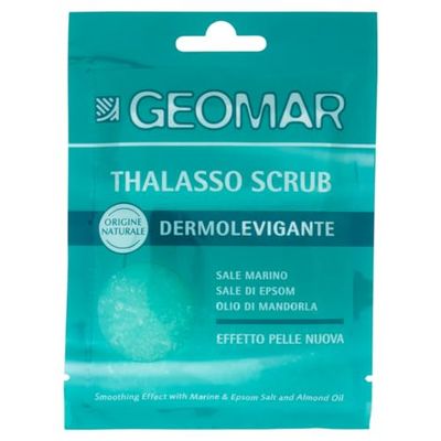GEOMAR | Thalasso Gommage Dermopurifiant, Effet Peau Neuve, Avec Sel Marin, Sel d’Epsom et Huile d’Amande, Made in Italy, 85 g