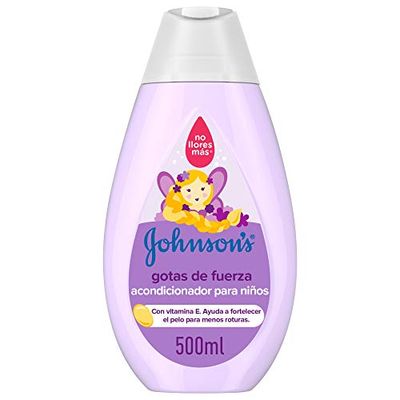 Johnson's Baby Gotas de Fuerza Acondicionador para Niños, Especialmente Diseñado para Ayudar a Fortalecer el Cabello - 500 ml