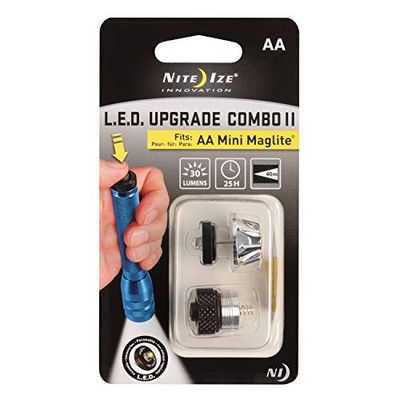 Nite Ize LED Uppgradering Combo II - Passar AA Mini Maglite, Svart