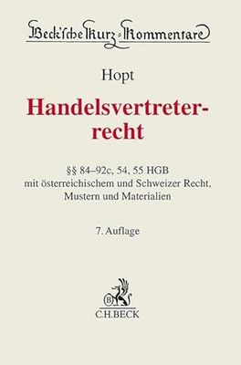 Handelsvertreterrecht: §§ 84-92c, 54, 55 HGB mit Materialien: 9a
