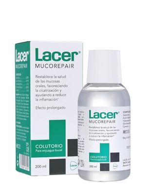 LACER MUCOREPAIR - Colutorio 200 ml, favorisce la guarigione e la rigenerazione delle mucose orali, risciacquo orale quotidiano con acido ialuronico, aiuta a ridurre l'infiammazione, azione