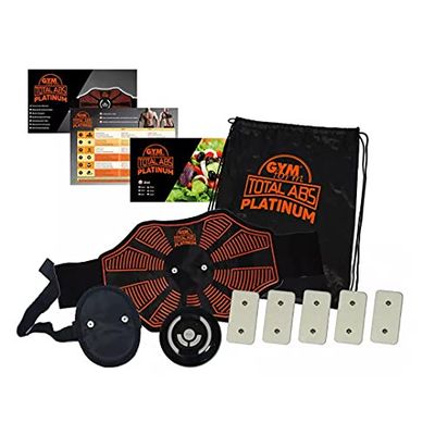 BEST DIRECT Electroestimulador Muscular Abdominales Gymform Total ABS Platinum, Todos los músculos, De 6 a 9 programas, 10 Niveles de Intensidad, Estimulación EMS