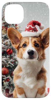 Welsh Corgi Dog Christmas Art Holiday Case for iPhone 14 Plus