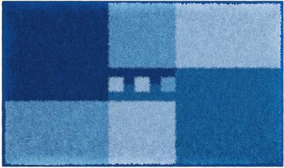 Tappetino da bagno MERKUR 65x115 cm blu