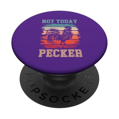 Hoy no es Pecker Funny Chicken Lover Farming PopSockets PopGrip Adhesivo