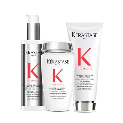 Kérastase, Premiére, Trattamento Pre-Shampoo Decalcificante, 250 ml + Shampoo Decalcificante, 250 ml + Balsamo Decalcificante, 200 ml