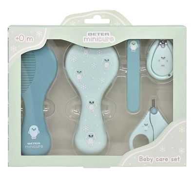 Beter - Babyverzorgingsset, babyreinigingsset, babyset, schaar, nagelvijl, nagelknipper, kam en borstel voor pasgeborenen, hygiëneset, cadeau voor pasgeborenen, pasgeborenen, accessoires