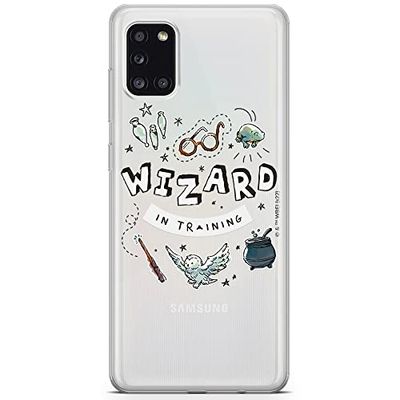 ERT GROUP mobiltelefonfodral för Samsung A31 originalt och officiellt licensierat Harry Potter mönster 242 optimalt anpassad till formen på mobiltelefonen, gedeeltelijk transparant