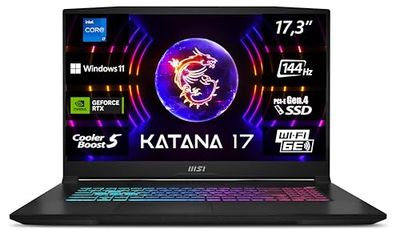 MSI Katana 17 B13VFK-269 Laptop do gier 43,9 cm (17,3") FHD 144 Hz, Intel Core i7-13620H, 2 x 8 GB RAM, 1 TB SSD, RTX 4060 8 GB, Windows 11 Home, klawiatura QWERTZ, czarna