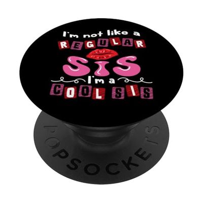Hermana Divertida No Como Una Hermana Normal Im Cool Family PopSockets PopGrip Adhesivo