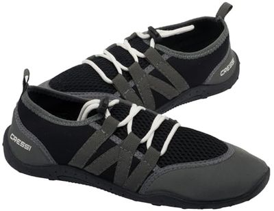 Cressi Sub S.p.A. Elba Pool Chaussures de Plage & Piscine Mixte Adulte, Noir/Gris, 35