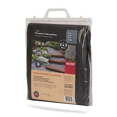 NOOR 011PREMIUMVL-4 Premium onkruiddoek donkergrijs 1x25 m 90 g/m2, meerkleurig