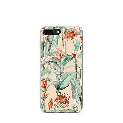ERT GROUP mobiltelefonfodral för Iphone 7 PLUS/ 8 PLUS originalt och officiellt licensierat Babaco mönster Flowers 048 optimalt anpassad till formen på mobiltelefonen, fodral tillverkad av TPU-plast
