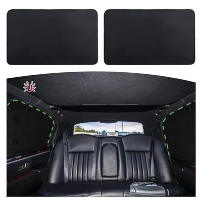 ZATOOTO Car Side Window Sunshades 2 pcs - Baby Back Side Window Sun Shade Magnetic Privacy Curtain Keeps Cooler for Kids Sleeping Sun UV Rays and Glare Protection for Your Child (WZ-Back)