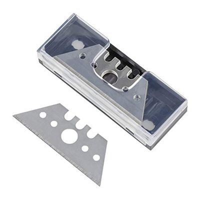 wolfcraft 5 lâminas trapezoidais, 0,5 x 52 mm I 4185000 I acessórios para cortador de lâmina trapezoidal