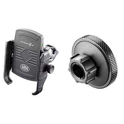 INTERPHONE Crab - Supporto con Ricarica Wireless & SMANTIVIBRATION/Modulo Opzionale Anti Vibrazioni per Custodie Porta Telefono da Moto