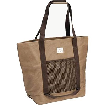 Snow Peak Heavy-Canvas Multi-Purpose Tote Bag for Camping, Outdoors, Shopping, Picnics