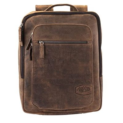 fixbag FB1347199 - Fietsset Zakelijke rugzak met Klickfix adapterplaat + extender adapter voor fiets, laptoprugzak voor 15,6 inch notebooks, echt leer, ca. 40 x 31 x 13,5 cm, bruin, bruin, ca. 40 x 31 x 13,5 cm, fixbag Set business rugzak JESTER met Klickfix adapterplaat + extender adapter