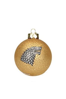 SD Toys - Decoração de Noel Game of Thrones - Boule Emblème Stark - 0086131352195