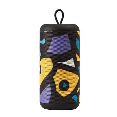 Music Sound | SPEAKER Vertical | Speaker Bluetooth 5.0 Outdoor - 5 Watt di Potenza - PlayTime 4 Ore - Ricarica 1,5 Ore - Entrate micro SD, USB key e Cavo AUX - Fantasia "Modern Art"