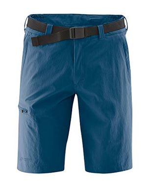 Maier Sports Huang, Pantalon Court de randonnée pour Homme, Bermuda déperlant pour Le Trekking et la randonnée, sans PFC, mSTRETCH Pro 4 et Dryprotec, Bleu, 64