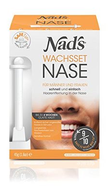 Nad's Set di depilazione per capelli nasali per uomini e donne, sicuro e senza dolore