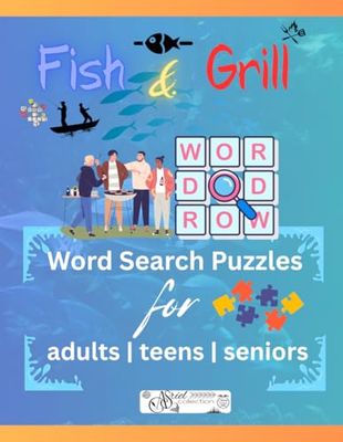 Word search puzzle: Fish & Grill | 24 pages | 8.5x11in | 20 words on page