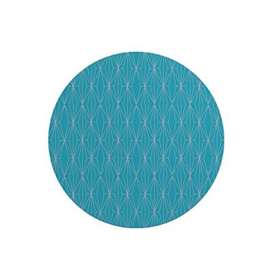 Questo Casa, Rund musmatta med digitalt tryck, halkfri baksida, för kontor och hem, diameter: 22 cm