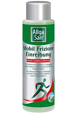 Allga San Mobil Frizione - Crema Riscaldante Muscoli Sportiva Professionale 250 ml Pomata Arnica per Massaggio Corpo, Schiena, Cervicale, Gambe, Ginocchia, Collo e Spalle con Oli Essenziali