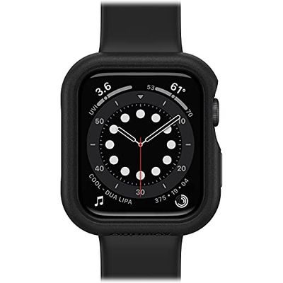 OtterBox All Day Watch Bumper för Apple Watch Series SE 2:e gen/SE 1:e gen/6/5/4 44mm, stöttåligt, fallskyddat, tunt fodral för Apple Watch, skyddar displayen och kanterna, Svart