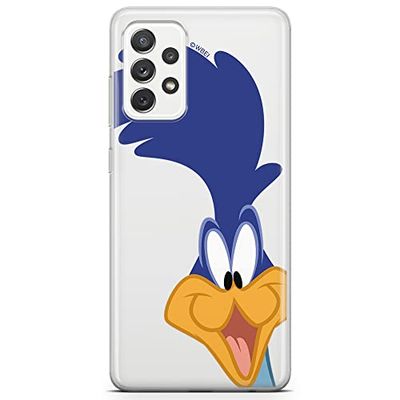 ERT GROUP mobiltelefonfodral för Samsung A72 5G originalt och officiellt licensierat Looney Tunes mönster Road Runner 001 optimalt anpassad till formen på mobiltelefonen, gedeeltelijk transparant