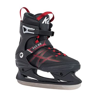 K2 F.i.t, Pattini da Ghiaccio Uomo, Nero-Rosso, EU: 39 (UK: 5.5 — MP: 24.5)