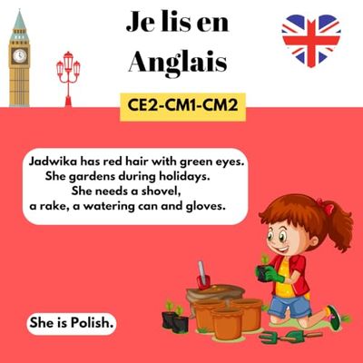 Je lis en Anglais: Apprendre l'Anglais en s'Amusant Livre pour Apprendre l anglais enfants Apprendre l'Anglais CE2-CM1-CM2