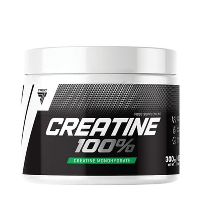 TREC Nutrition Creatine 100% 300g - Advanced Formula with Vitamin C & Sodium for Optimal Gym Recovery, Muscle Building, and Performance - 60 Servings