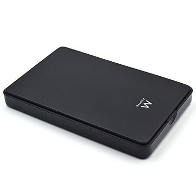 Ewent Boîtier de Disque Dur 2,5 Pouces,USB Type A 2.0 vers SATA III/UASP, 480 Mbit/s, Boîtier Externe de Disque Dur SSD et HDD en ABS 9,5mm et 7mm, sans Outil/sans vis, Noir