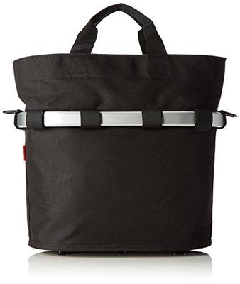 KlickFix Farradtasche Bikebasket Oval S Schwarz, Borsa da Città. Unisex Adulto, Nero, 34 x 31 x 17.5 cm