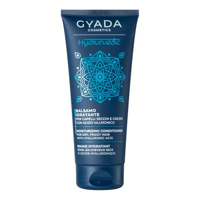 GYADA COSMETICS, Après-Shampooing Hydratant Hyalurvédique, pour Cheveux Secs et Crépus, -25% Frizz, +30% Brillance, 200 ml