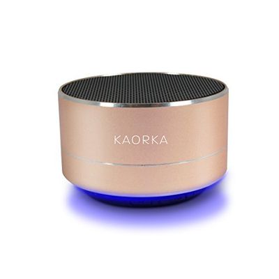 Metronic 474051 Kaorka Enceinte Bluetooth avec lumière LED Rose