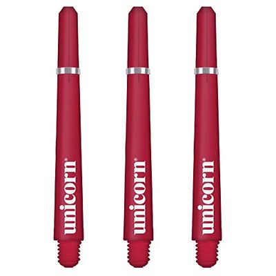 Unicorn Dart Shafts | Gripper 4 | Durable Polycarbonate | 3 Stems | Red | Medium 41.0 mm