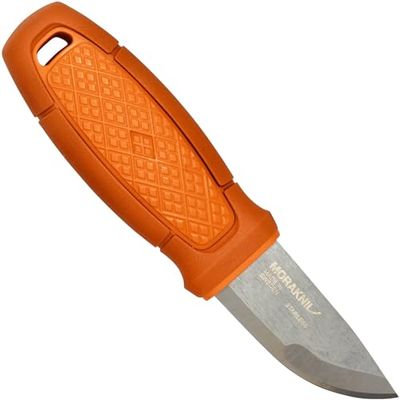 Morakniv - Kit Eldris Burnt, coltello fisso unisex, da adulto, manico: arancione, lama: 59 mm
