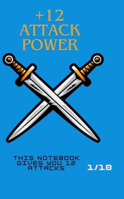 notebook with lines-attack power