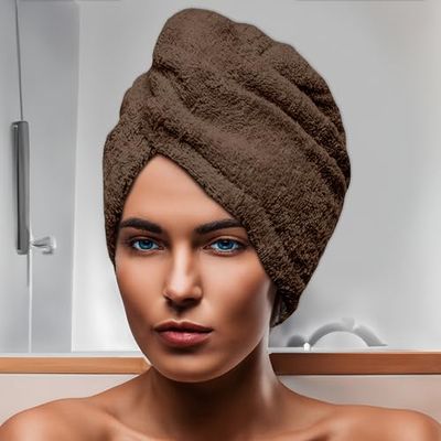 Soleil d'ocre, Cotton Bath Towel 24 x 62 cm Lagoon Brown