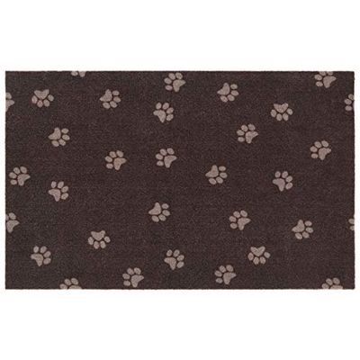 Hanse Home Pets bakonderlegger, voerbakmat voor hond, hondendeken, waterdicht, onderhoudsvriendelijk, antislip, ontwerp voor binnen en buiten, onderlegger voor hondenbak, bruin, 50 x 80 cm