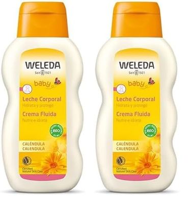 Weleda Baby & Child Calendula Body Lotion, 200ml (Pack of 2)