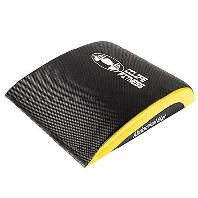 CCLIFE Abdominal Trainer Mat Abmat Sit Up ab Mat buikmat fitnessmat voor buiktrainer, afmat voor buiktraining, zwart en geel