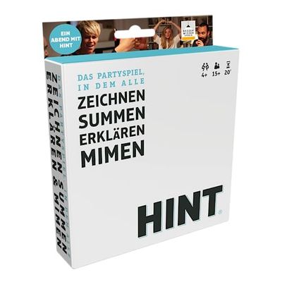 Bezzerwizzer Studio Hint Pocket Party Game Card Game 4+ Players from 15+ Years 20 Minutes German