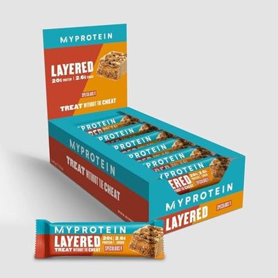 MyProtein Layered Protein Bars White Gold, 60 g, Box of 12